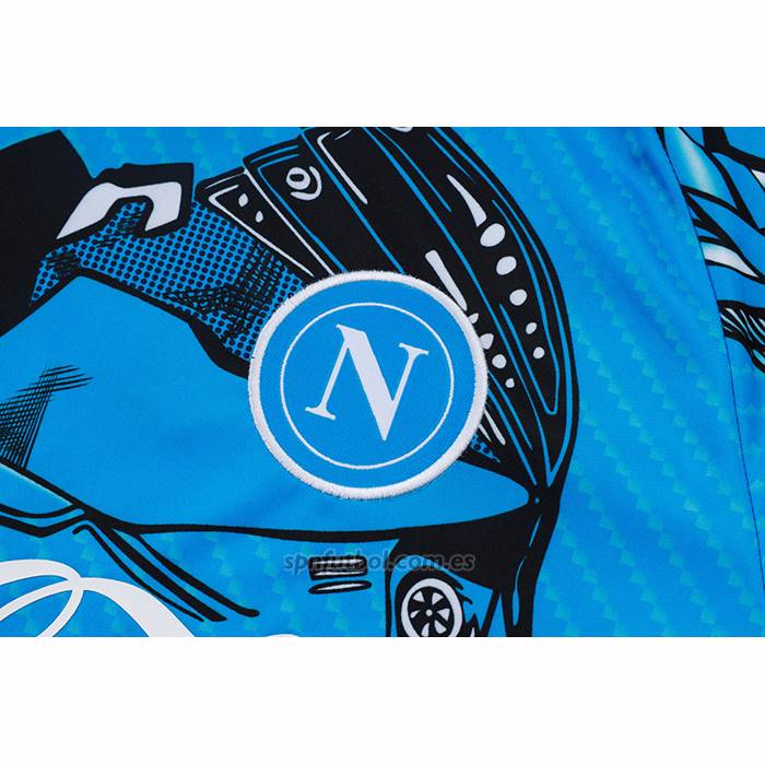 Chandal del Napoli Manga Corta 2025-2026 Azul - Pantalon Corto